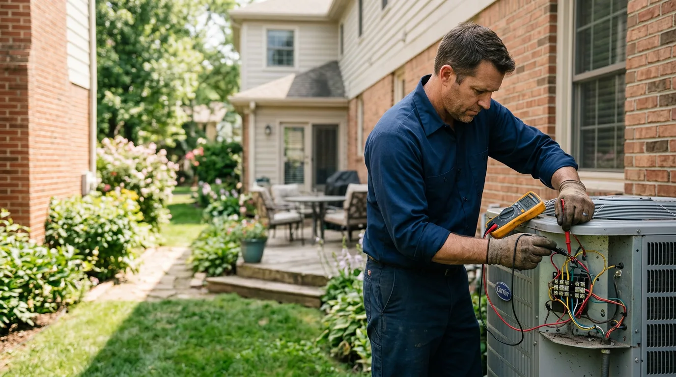 HVAC technician working near Travelers Rest, SC